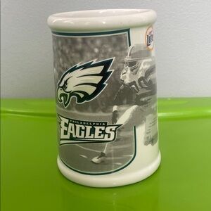 Retro Philadelphia Eagles NFL Miller Lite Football Stein